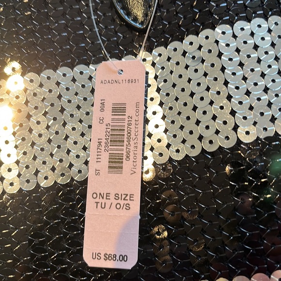 NWT Victoria’s Secret large sequin tote bag with matching accessory bag - Picture 9 of 13